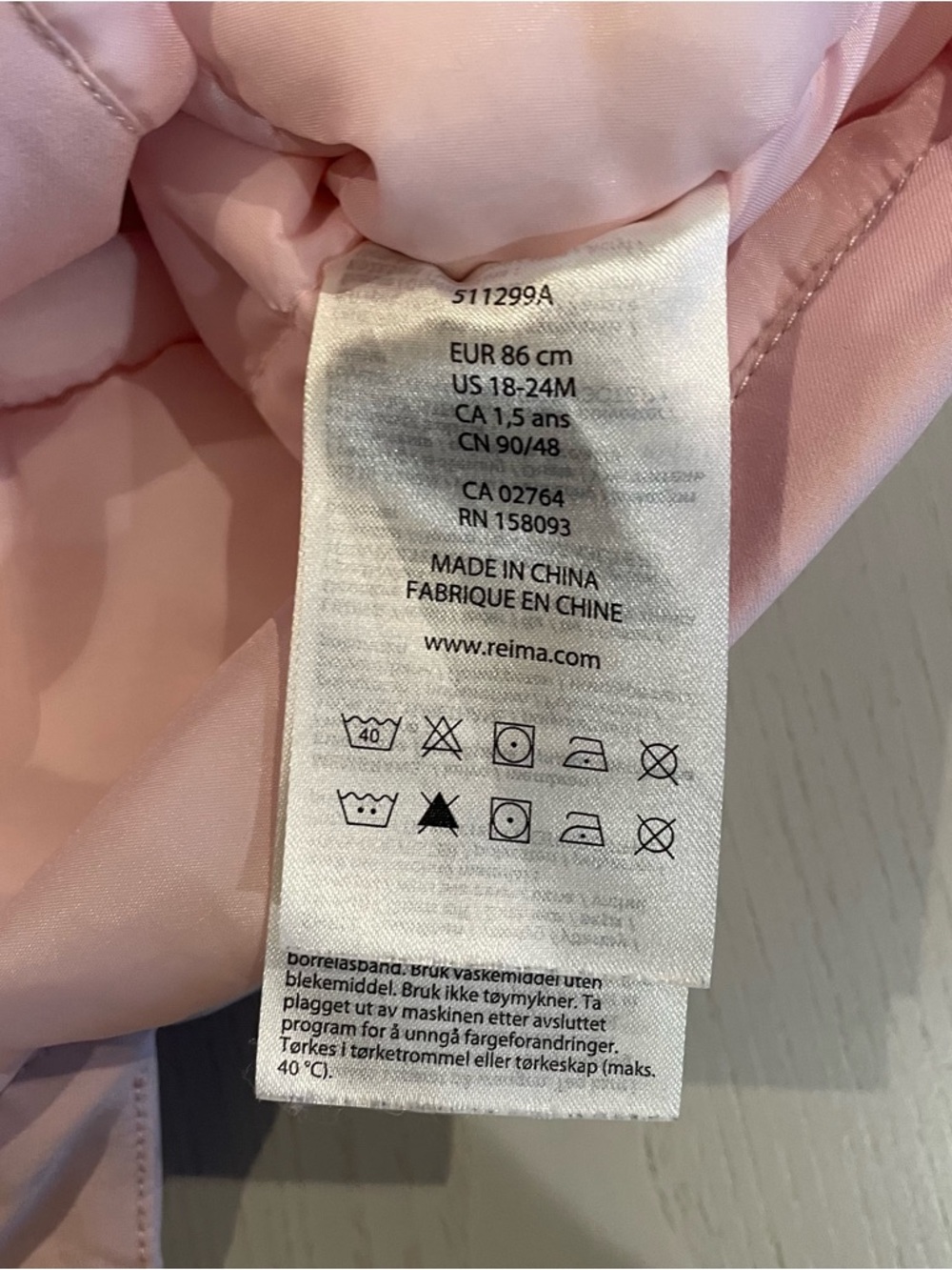 Reima Mutka - Toddler ReimaTec Waterproof Winter Parka 86 2T 3T - Picture 6 of 8